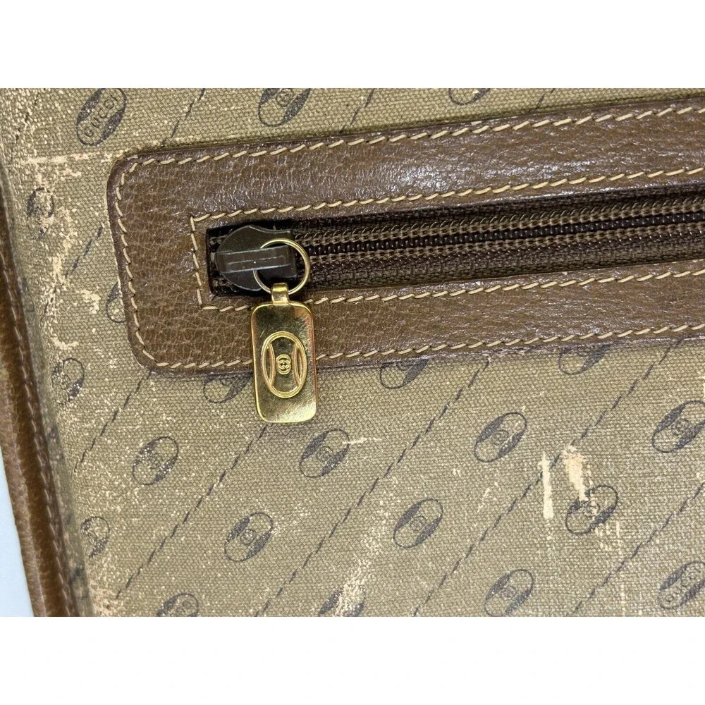 Very Rare Gucci Accessories Collection Portfolio Handle Briefcase Monogram OBO